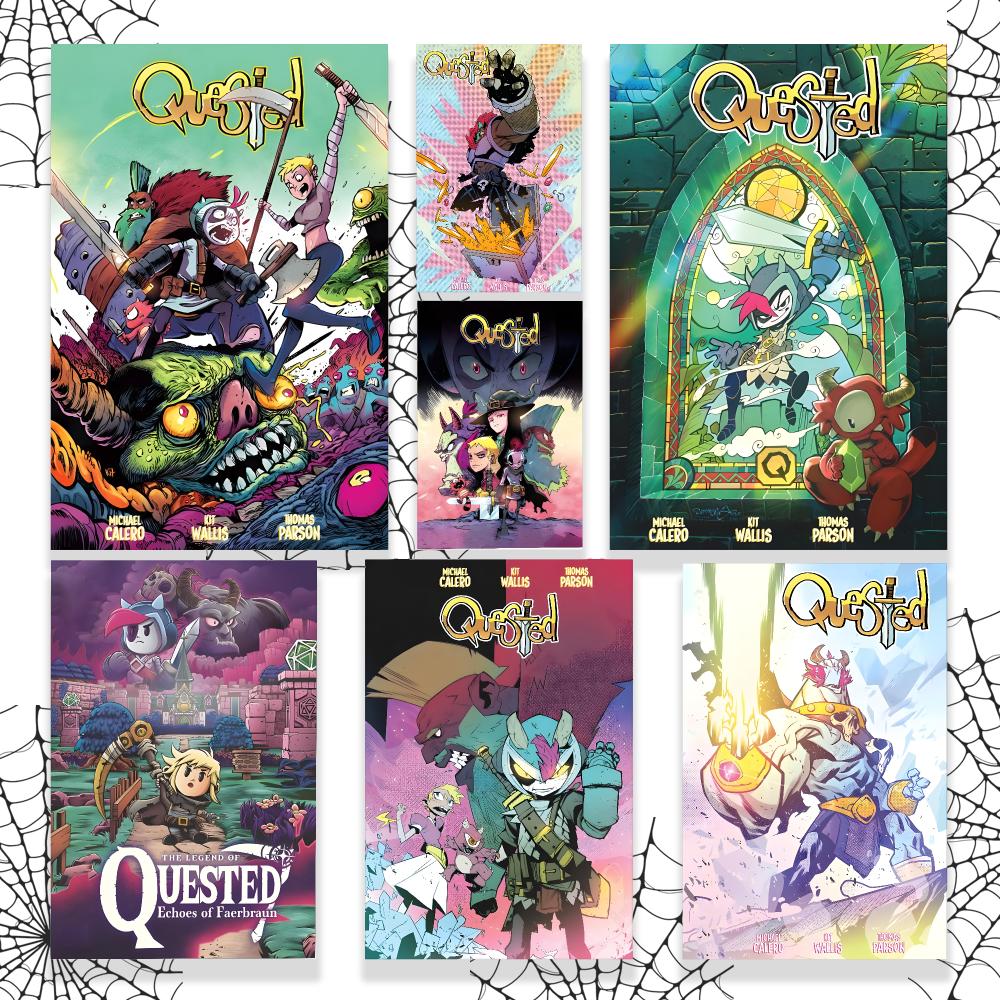 Office Quest - Póster gráfico de la marca Quested,