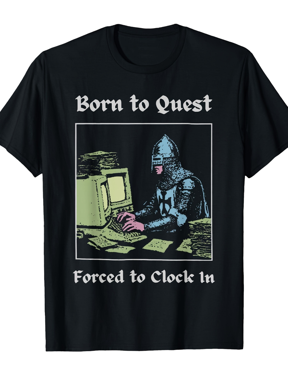Office Quest - Camiseta con diseño de arte de