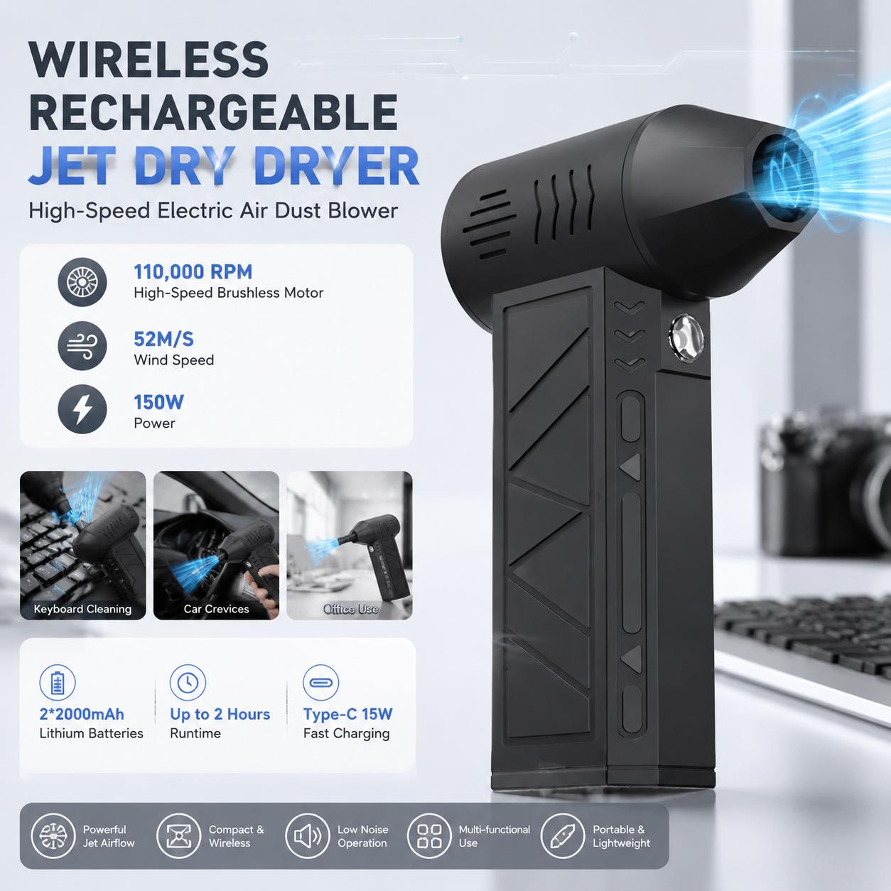 Soplador de Aire Eléctrico de  - Office Technician reseña y precio