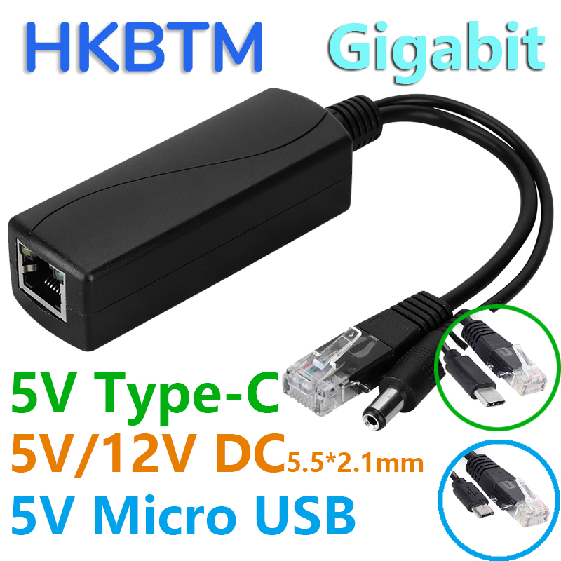 Divisor PoE Gigabit HKBTM para - Power Over Ethernet reseña y precio